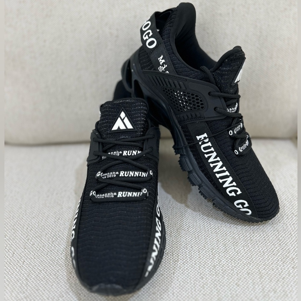 Mishansha Black Athletic Running Walking Tennis Sneakers Women’s Size 8.5 NWOT